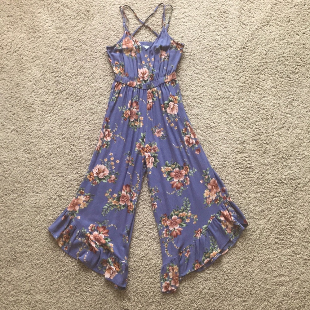 American Eagle Floral Summer Jumpsuit (Size XS)